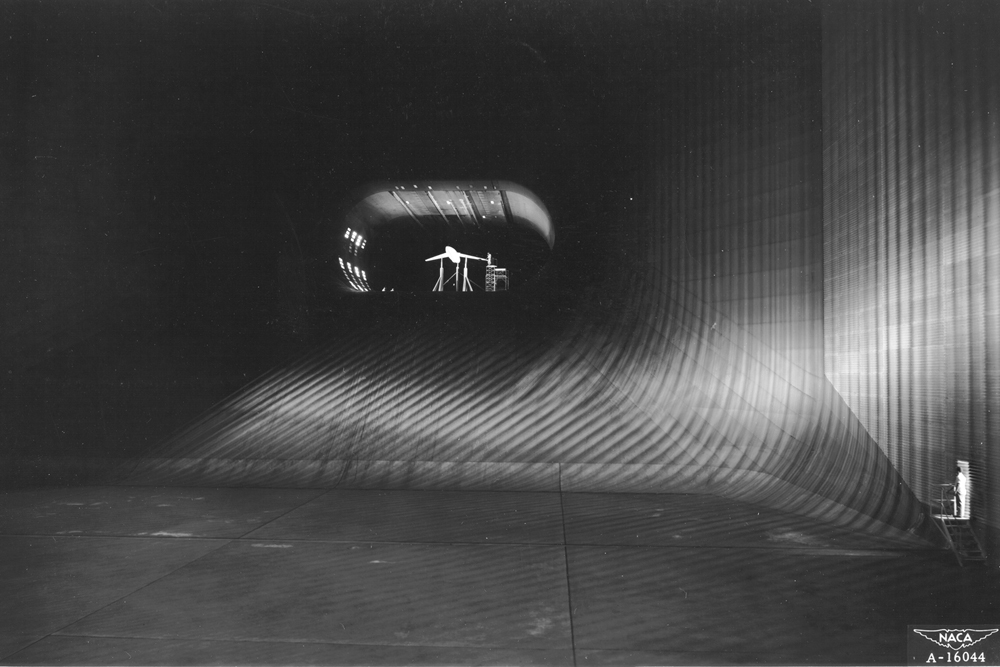 Space History Photo: The 80 x 40 Foot Wind Tunnel at Ames